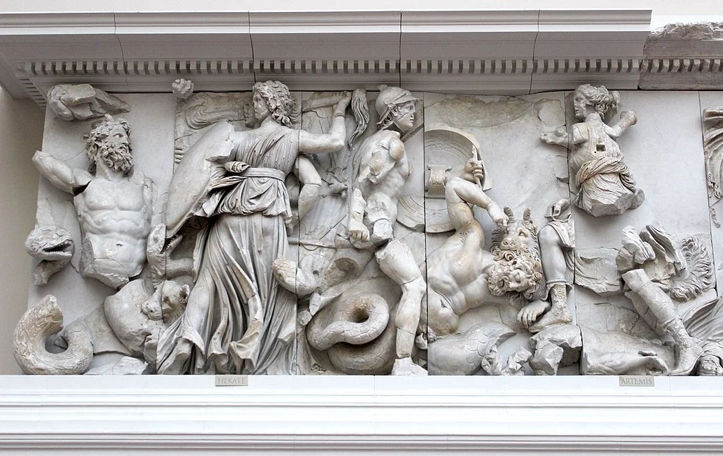 Gigantomachy frieze, Pergamon Altar, Pergamon Museum, Berlin.