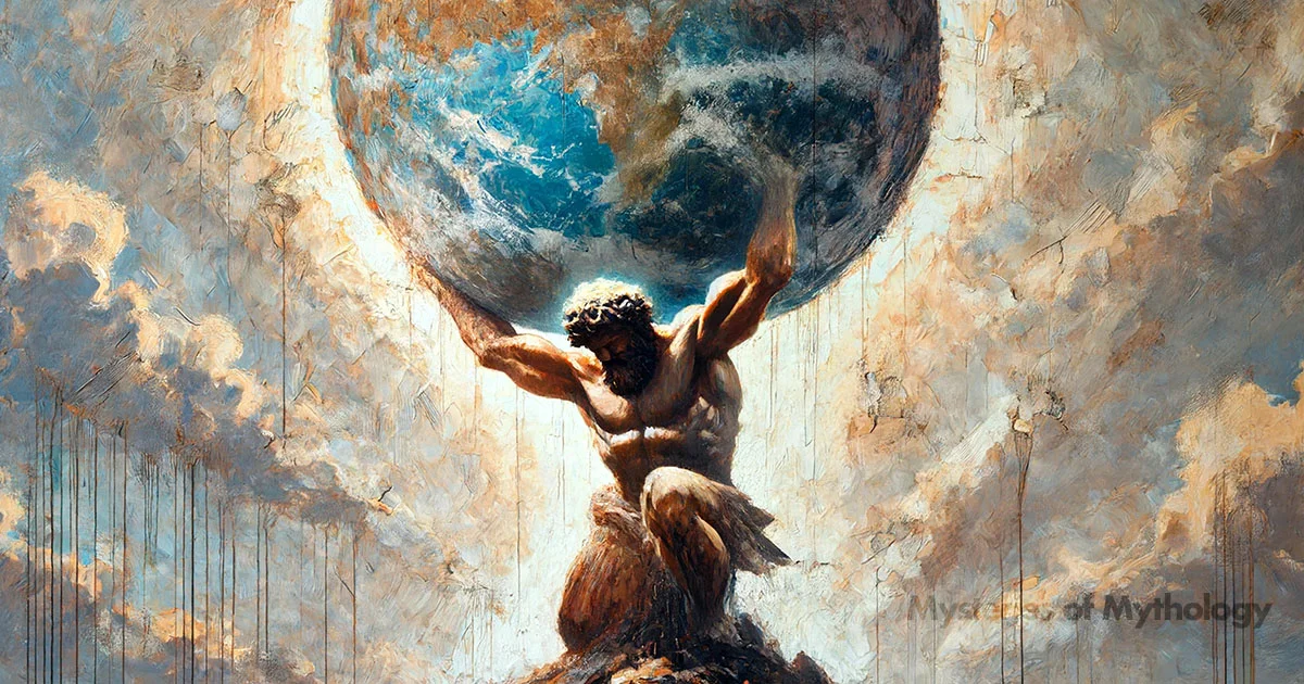 An illustration of Atlas holding up the sky