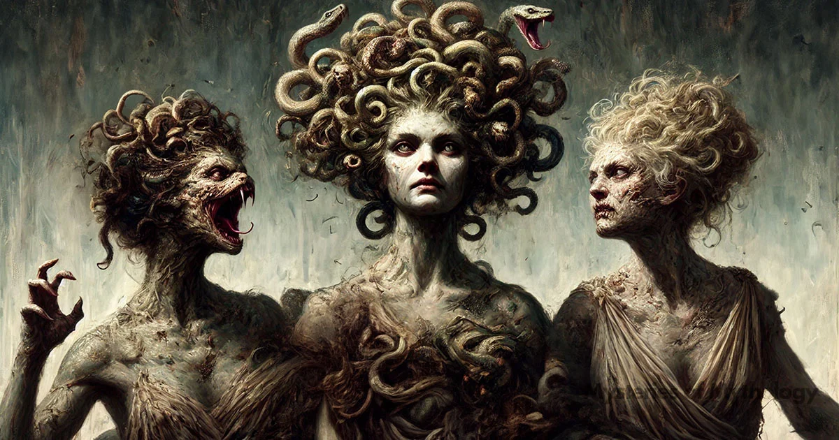 Medusa, Stheno, and Euryale - the Gorgon Sisters